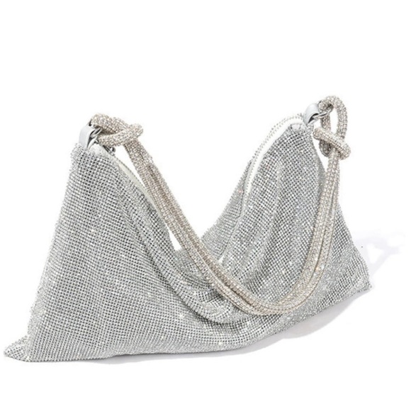 Silver Rhinestone purse - Picture 4 of 4